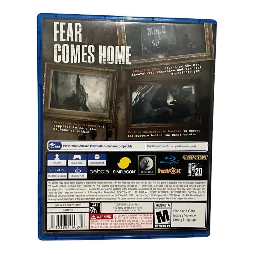 PS4 PlayStation VR Resident Evil VII biohazard Used